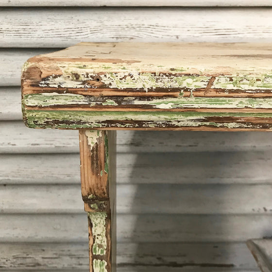 Vintage Cream Painted Table / Shelf