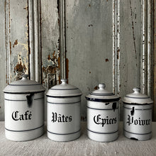  Set of enamel canisters
