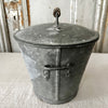 Small French galvanised buckets