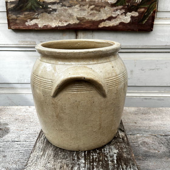 Light Stoneware Confit Pot