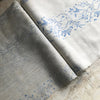 Hand-printed Vintage Linen Runners (Blue No.2)