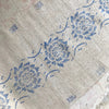 Hand-printed Vintage Linen Runners (Blue No.2)