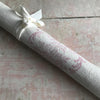 Hand-printed Vintage Linen Runners (Dusty Pink)
