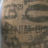 Typographic sack cushions