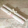 Hand-printed Vintage Linen Runners (Red)